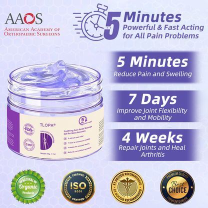 Official Store: TLOPA® Turmeric & Emu Oil Arthritis Soothing Pain Relief Massage Gel 👨‍⚕️Recommended by the American Academy of Orthopaedic Surgeons ✅