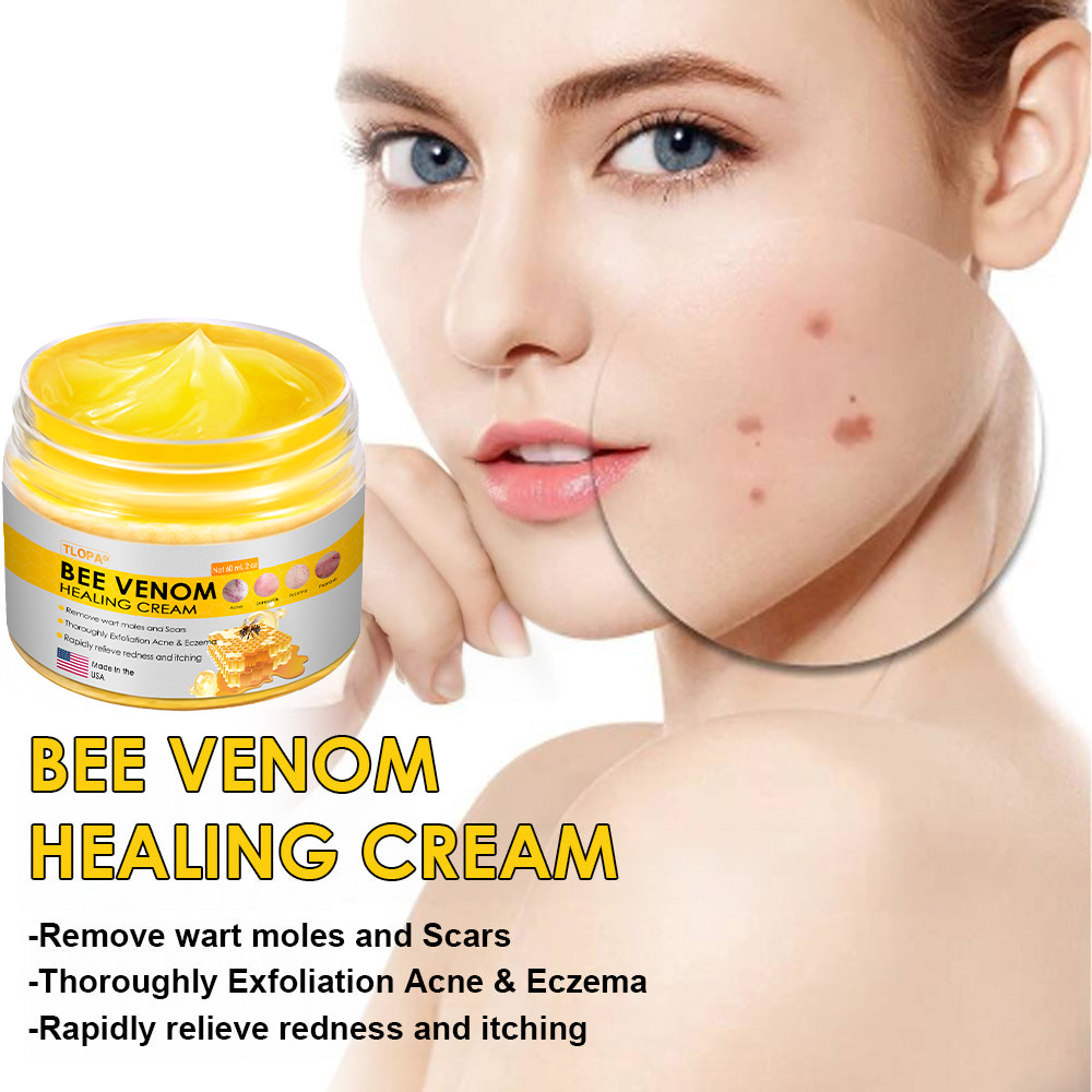 TLOPA® Bee Venom Skin Cream（👨‍⚕AAD Recommended),for Remove Warts, Acne and Scars ✅