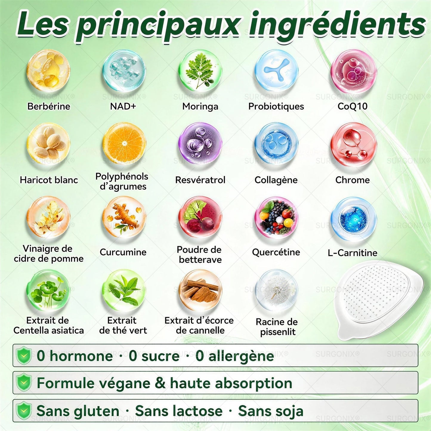 Boutique Officielle🇨🇦 | Surgonix®❤❤𝑷ɑ𝒕𝒄𝒉 10-en-1 avancé à micro-aiguilles nano (𝖬𝗈𝗋𝗂𝗇𝗀ɑ, Βerbérine & NAD＋) (1x/jour, résultats visibles en 7 jours) Pour l’obésité, perte de peau, diabète, apnée du sommeil, articulations et bien-être général🏆